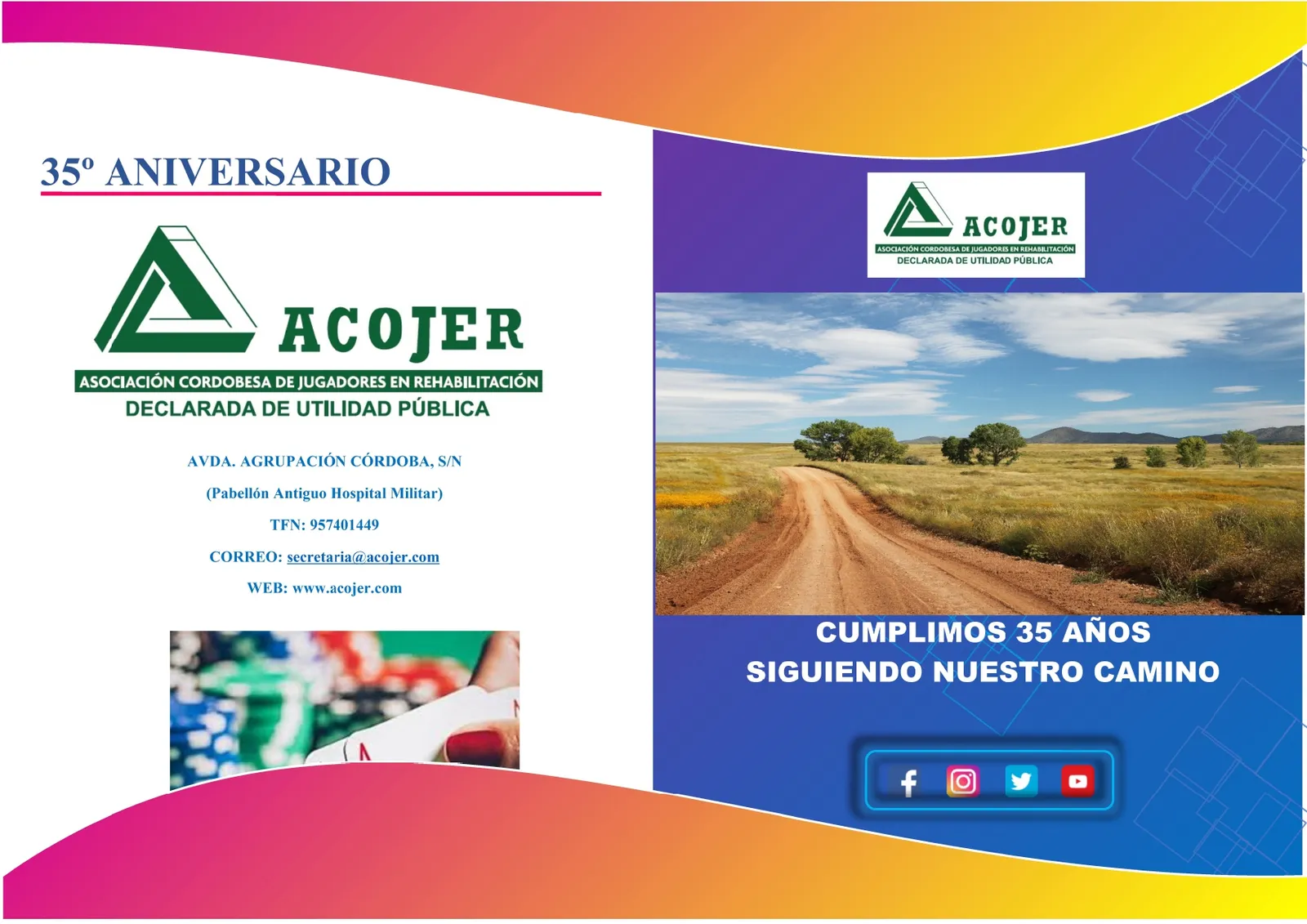 Cartel de 35 aniversario de ACOJER